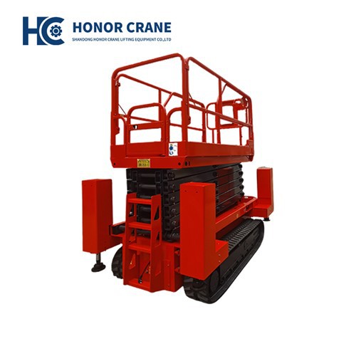 Kundağı Motorlu Paletli Makaslı Platformlar